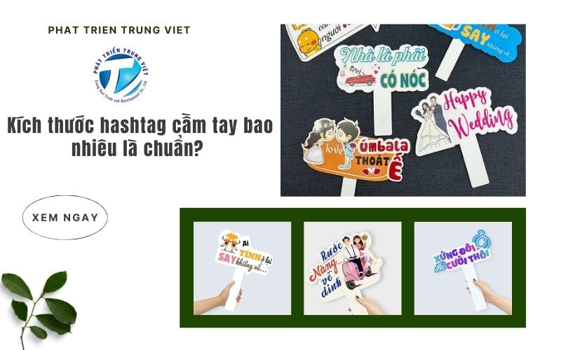 Kích Thước Hashtag Cầm Tay Bao Nhiêu Là Chuẩn? Mẹo Chọn Size Đẹp, Không Bị Che Mặt Khi Chụp Ảnh
